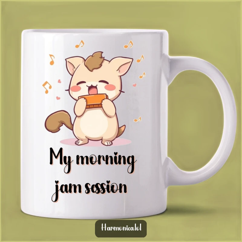 Funny Short-Tailed Creature Harmonica Shake Mug: A Hilarious Musical Gift Idea!