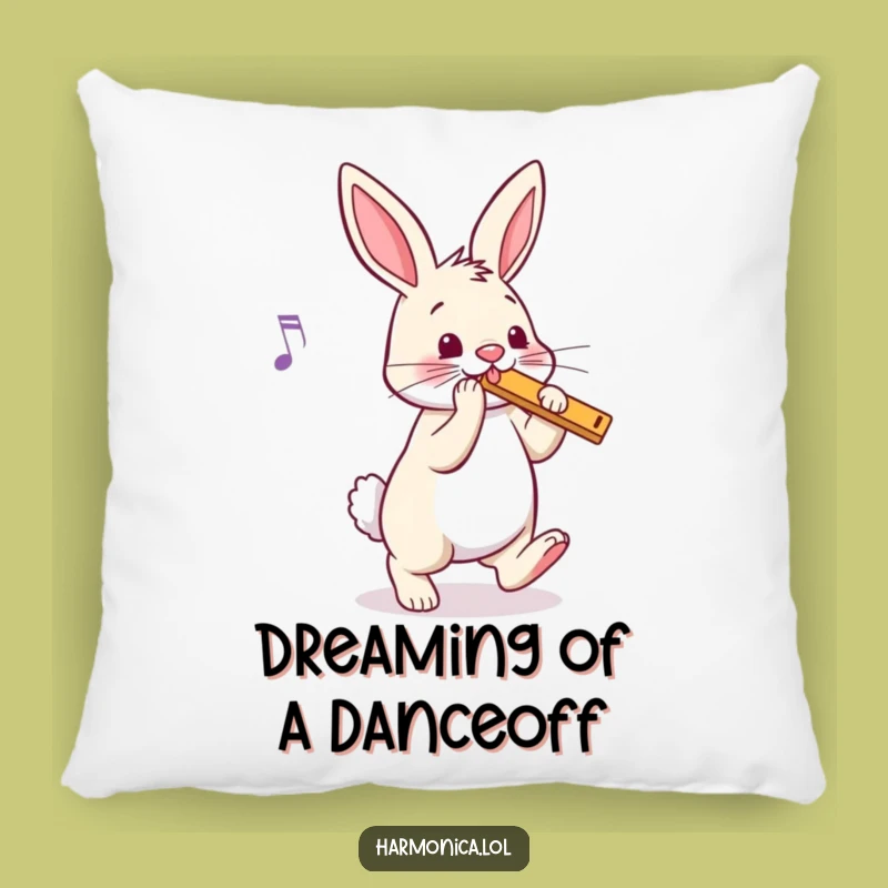 Funny Bouncy Bunny Harmonica Pillow: Cozy Up with Rhythmic Comfort, Adorable Funny Gift