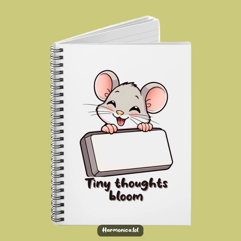 Funny Mouse Harmonica Notebook: Jot Down Secrets - Creative Funny Gift Journal