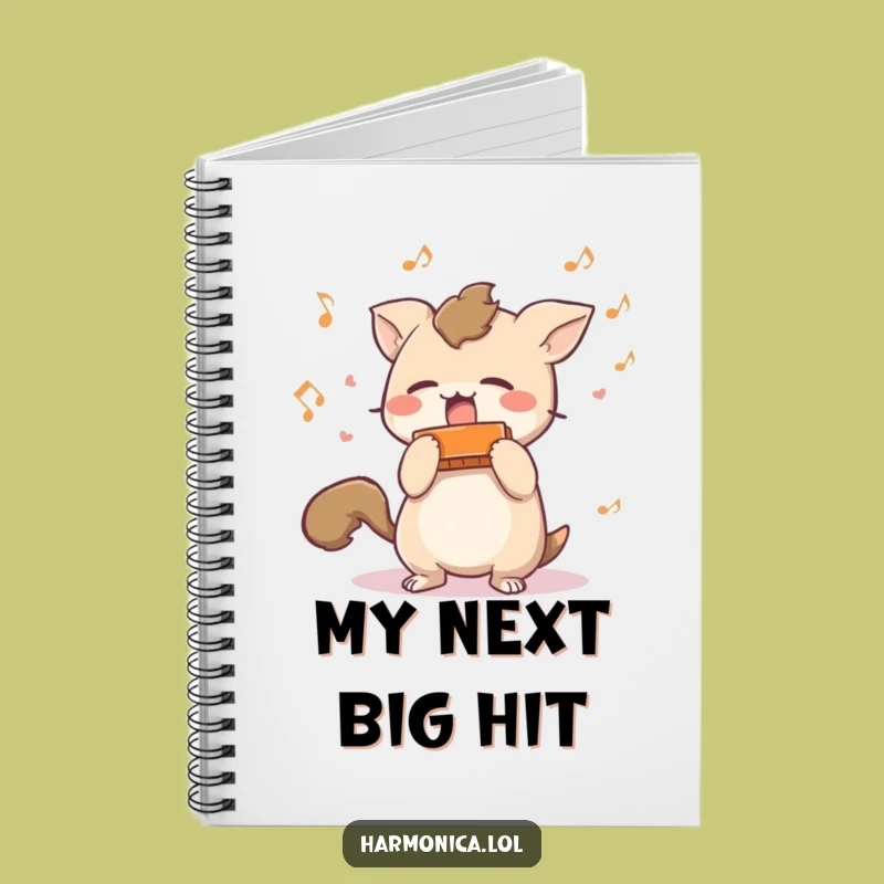 Funny Harmonica Creature Notebook: Jot Down Ideas with Musical Merriment!